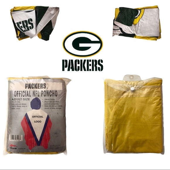 NWT Green Bay Packets Official NFL Licensed Poncho - Picture 13 of 13